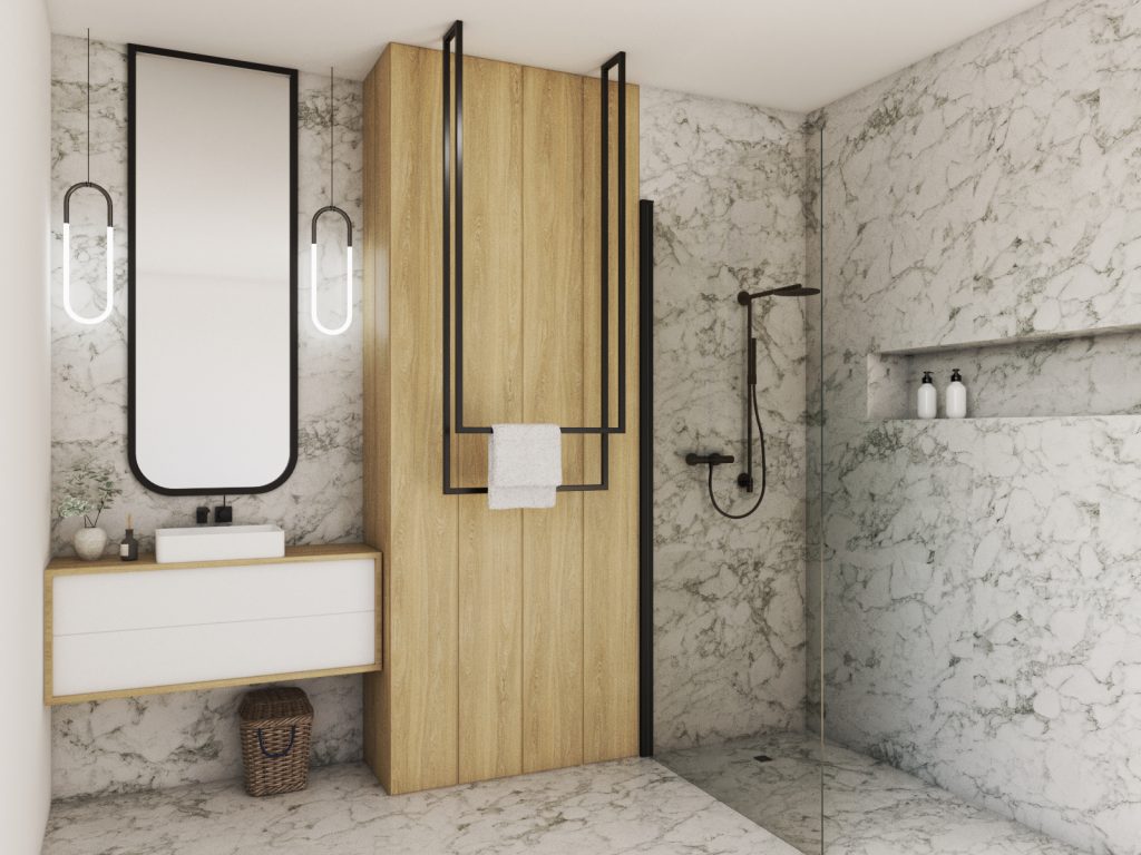 Wieszak na ręczniki sufitowy Long podwójny M - obrazek 3