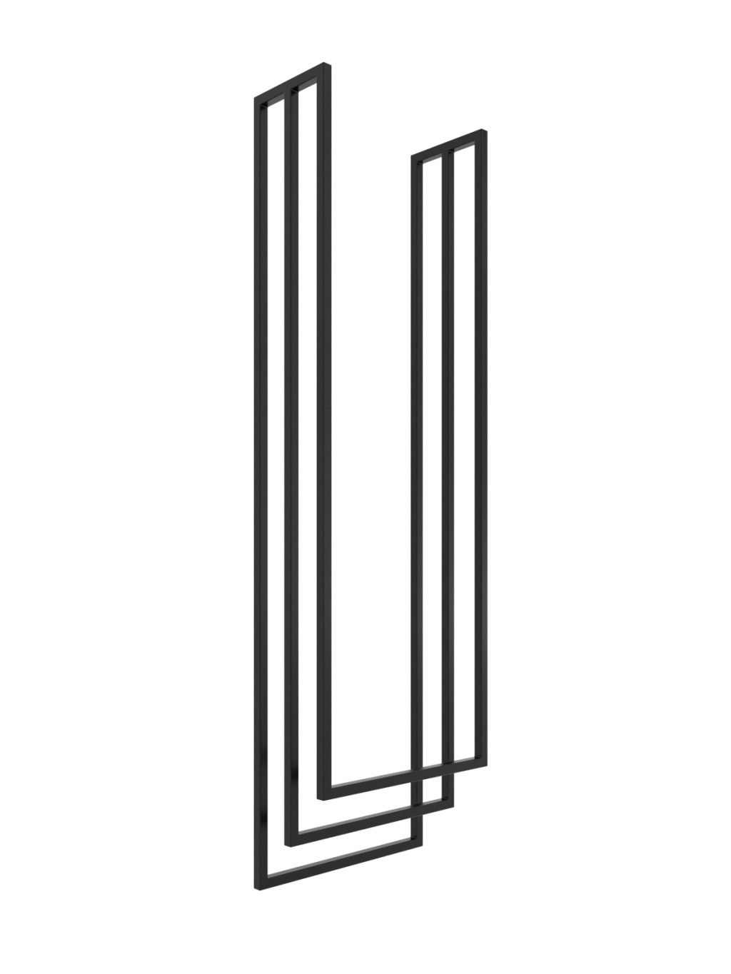 Wieszak na ręczniki sufitowy Long potrójny S - obrazek 2