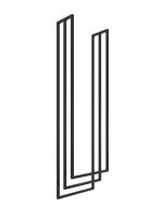 Wieszak na ręczniki sufitowy Long potrójny S - obrazek 2