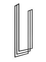 Wieszak na ręczniki sufitowy Long potrójny M - obrazek 2