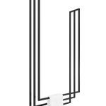 Wieszak na ręczniki sufitowy Long potrójny L