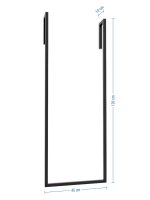 Wieszak na ręczniki pojedynczy ścienny  S - obrazek 4