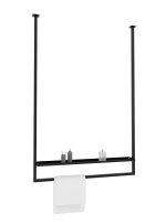 Wieszak na ręczniki sufitowy z półką L