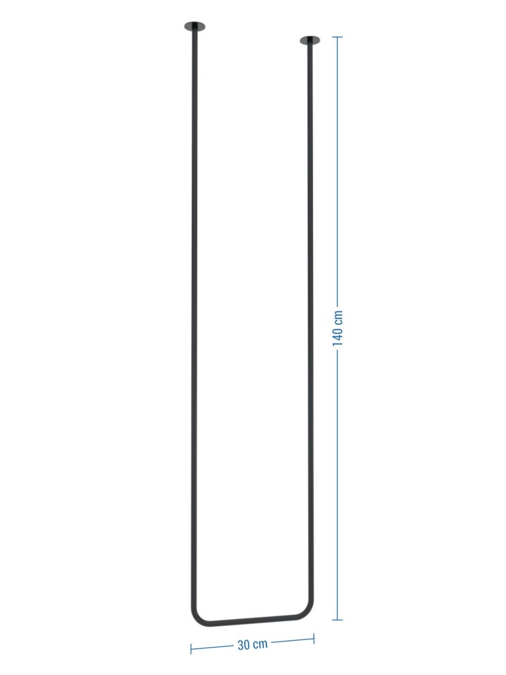 Wieszak sufitowy pojedynczy Tube Long XS - obrazek 4
