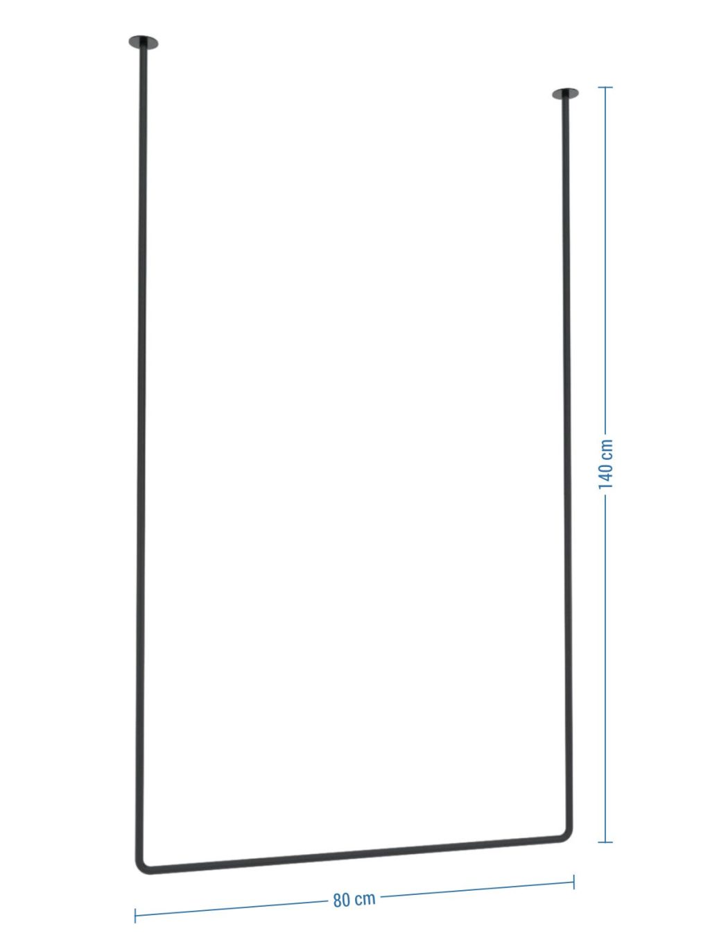 Wieszak sufitowy pojedynczy Tube Long L - obrazek 4