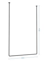 Wieszak sufitowy pojedynczy Tube Long L - obrazek 4