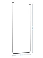Wieszak sufitowy pojedynczy Tube S - obrazek 4