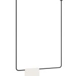 Wieszak sufitowy pojedynczy Tube L