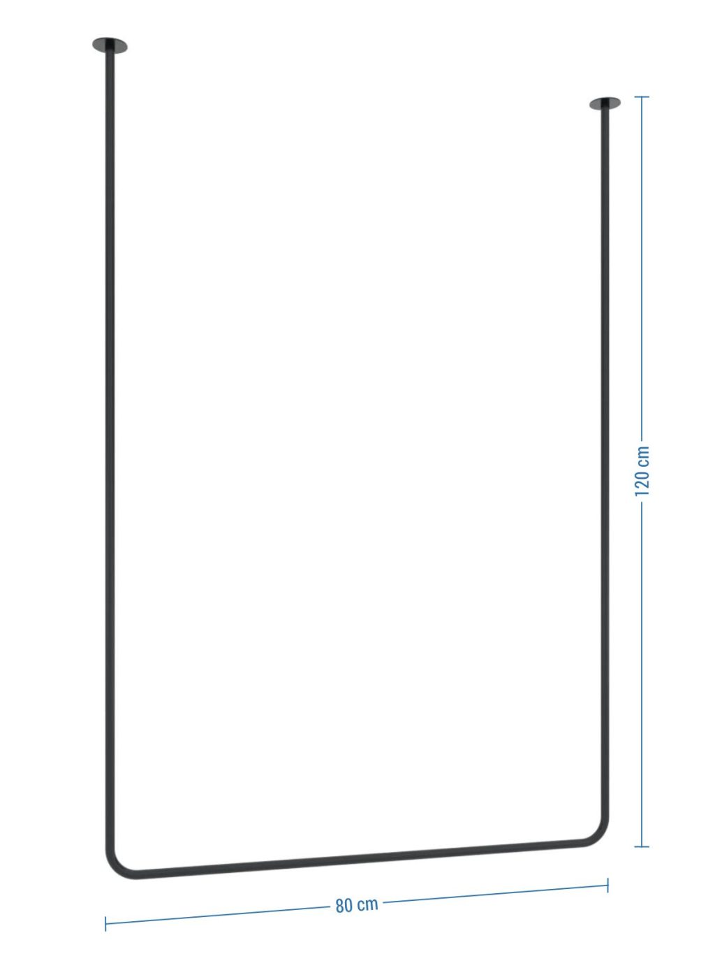 Wieszak sufitowy pojedynczy Tube L - obrazek 4