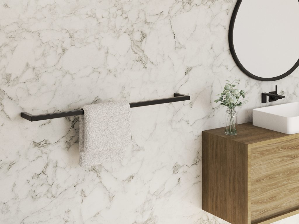 Wieszak na ręczniki ścienny pojedynczy L - obrazek 3