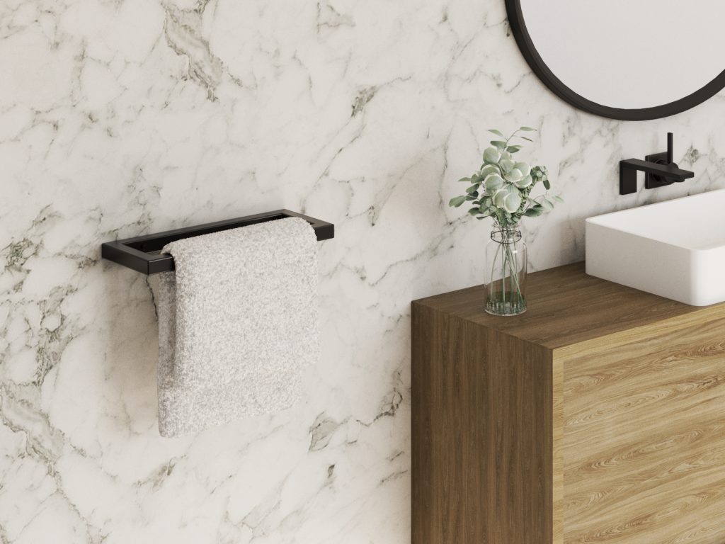 Wieszak na ręczniki ścienny pojedynczy B XS - obrazek 3