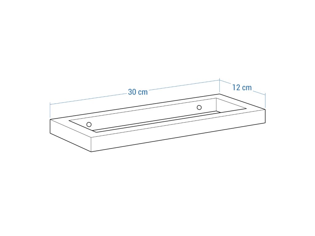 Wieszak na ręczniki ścienny pojedynczy B XS - obrazek 4