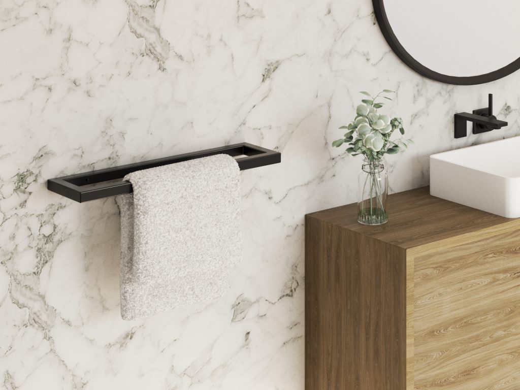 Wieszak na ręczniki ścienny pojedynczy B S - obrazek 3