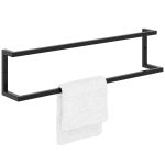 Wieszak na ręczniki ścienny podwójny L