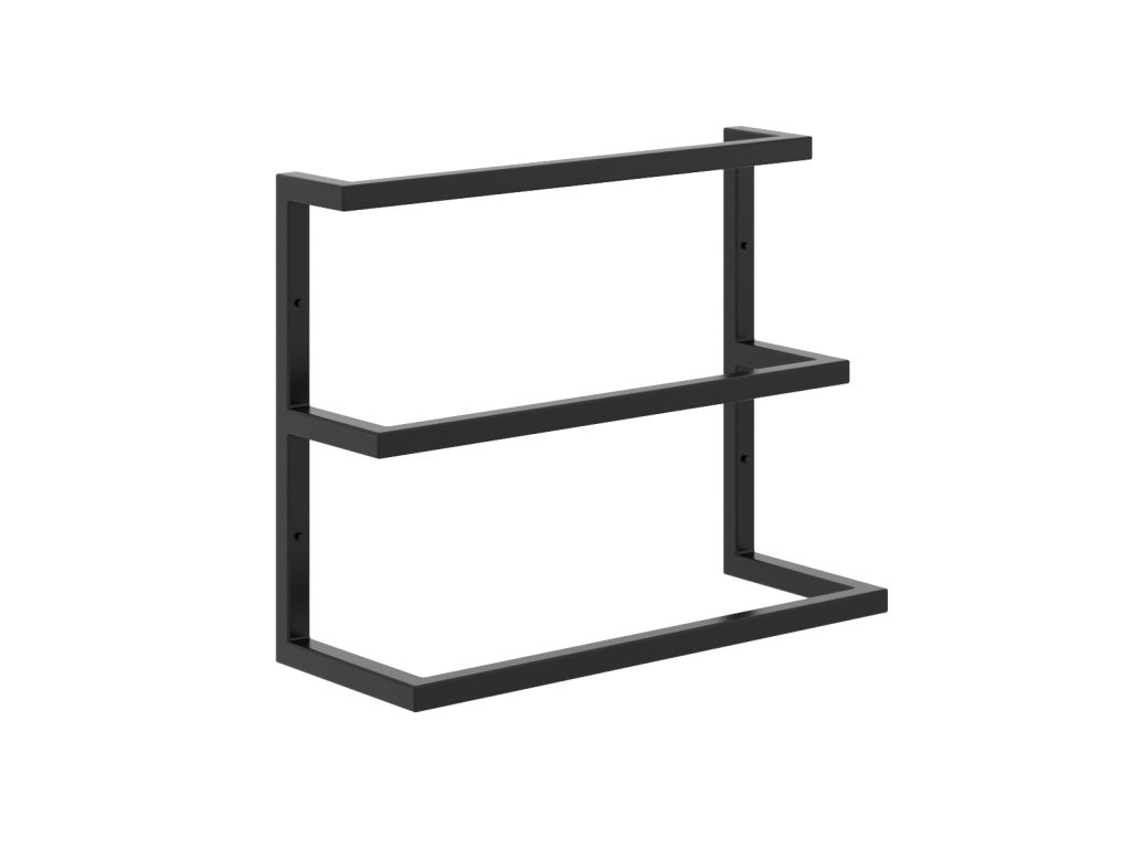 Wieszak na ręczniki ścienny potrójny S - obrazek 2