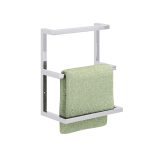 Wieszak na ręczniki ścienny potrójny stal nierdzewna chrom XS