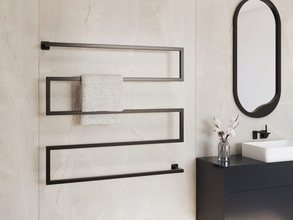 Wieszak na ręczniki ścienny loftowy Long L - obrazek 3