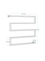 Wieszak na ręczniki ścienny loftowy Long L - obrazek 4