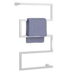 Wieszak na ręczniki ścienny loftowy Long stal nierdzewna chrom S