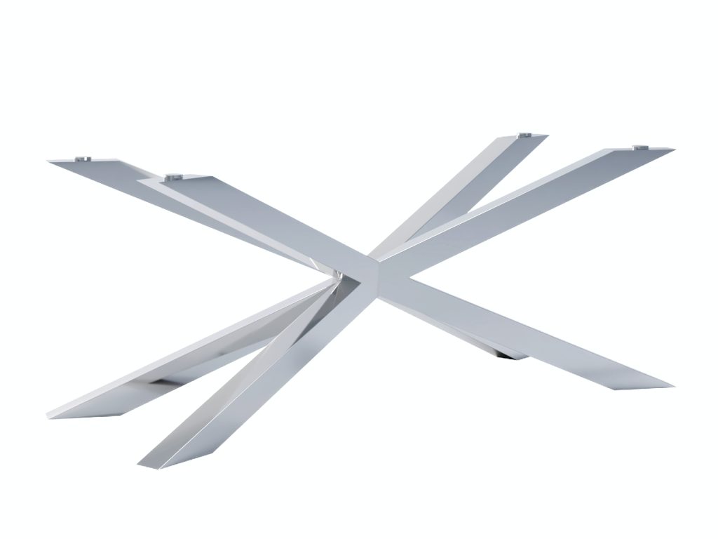 Noga do stołu pod blat szklany Pająk Chrom XL