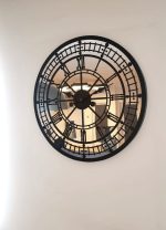 Zegar z lustrem ścienny metalowy Big Ben 90 cm - obrazek 6