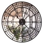 Zegar z lustrem ścienny metalowy Big Ben 100 cm