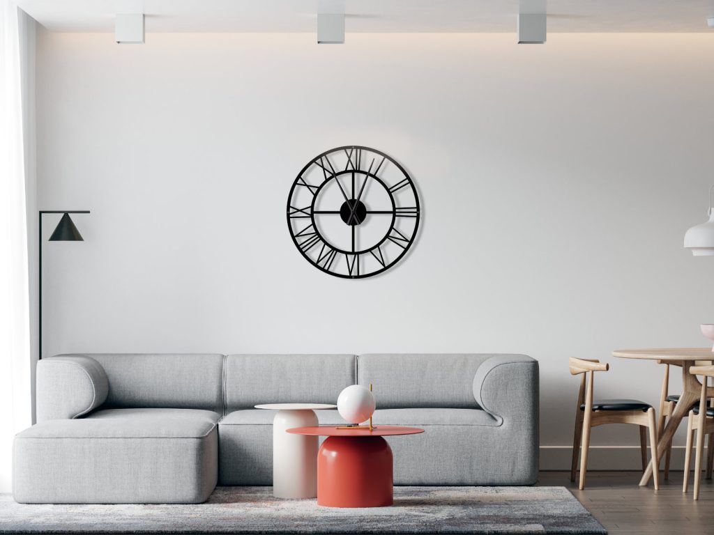 Zegar metalowy Roma loft 50 cm - obrazek 3