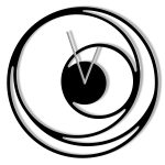 Zegar metalowy Spirala 40 cm