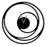 Zegar metalowy Spirala 50 cm