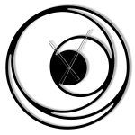 Zegar metalowy Spirala 60 cm