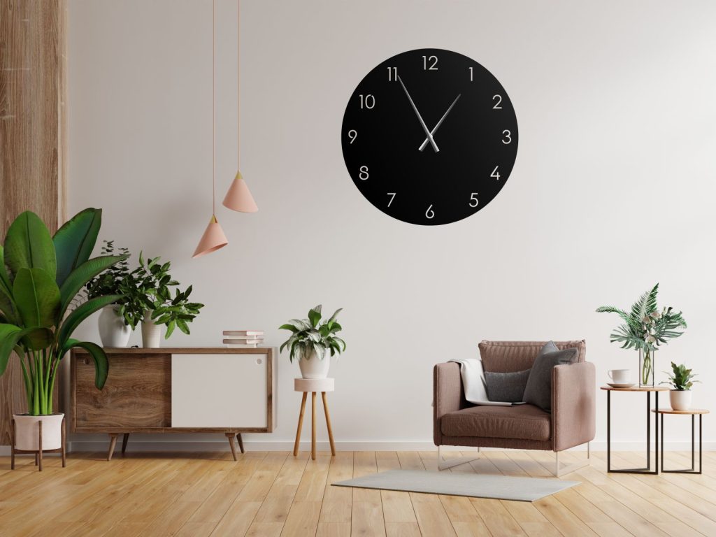 Duży zegar metalowy Classic 80 cm - obrazek 5