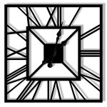 Zegar ścienny metalowy Art deco 40 cm