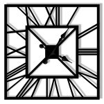 Zegar ścienny metalowy Art deco 60 cm