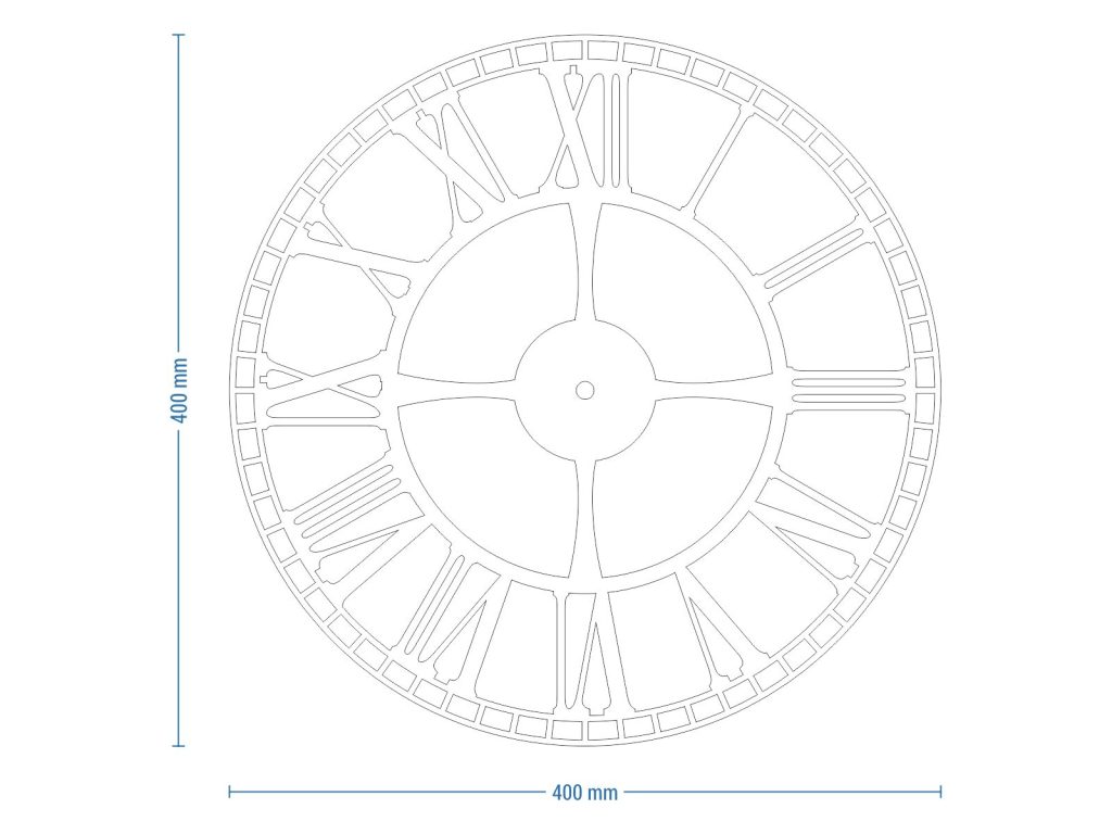 Zegar ścienny metalowy Dworcowy 40 cm - obrazek 7