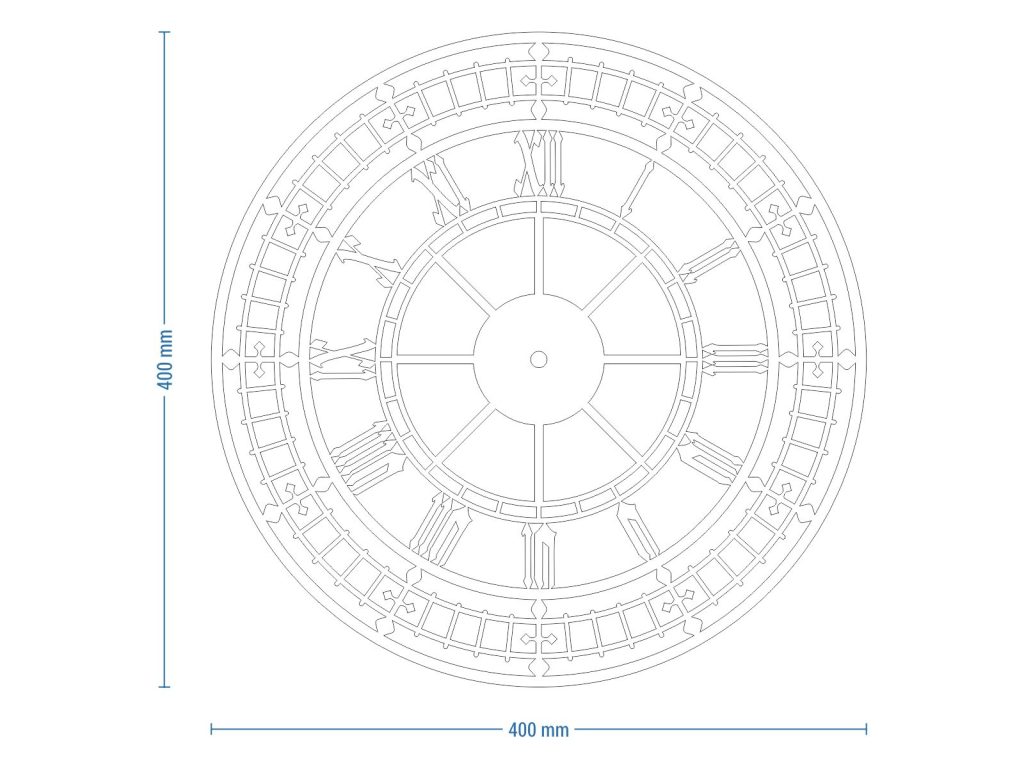 Zegar ścienny metalowy Big Ben 40 cm - obrazek 7