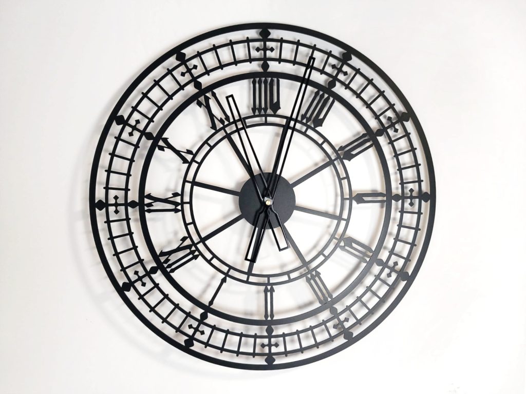 Zegar ścienny metalowy Big Ben 60 cm - obrazek 2