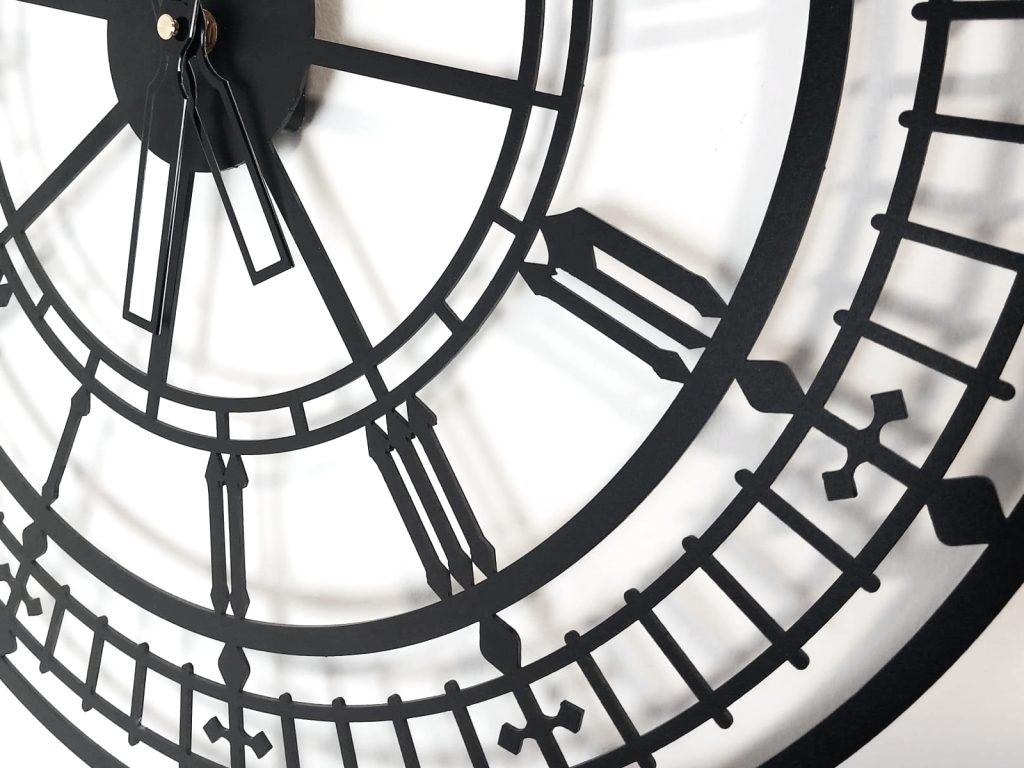 Zegar ścienny metalowy Big Ben 60 cm - obrazek 3