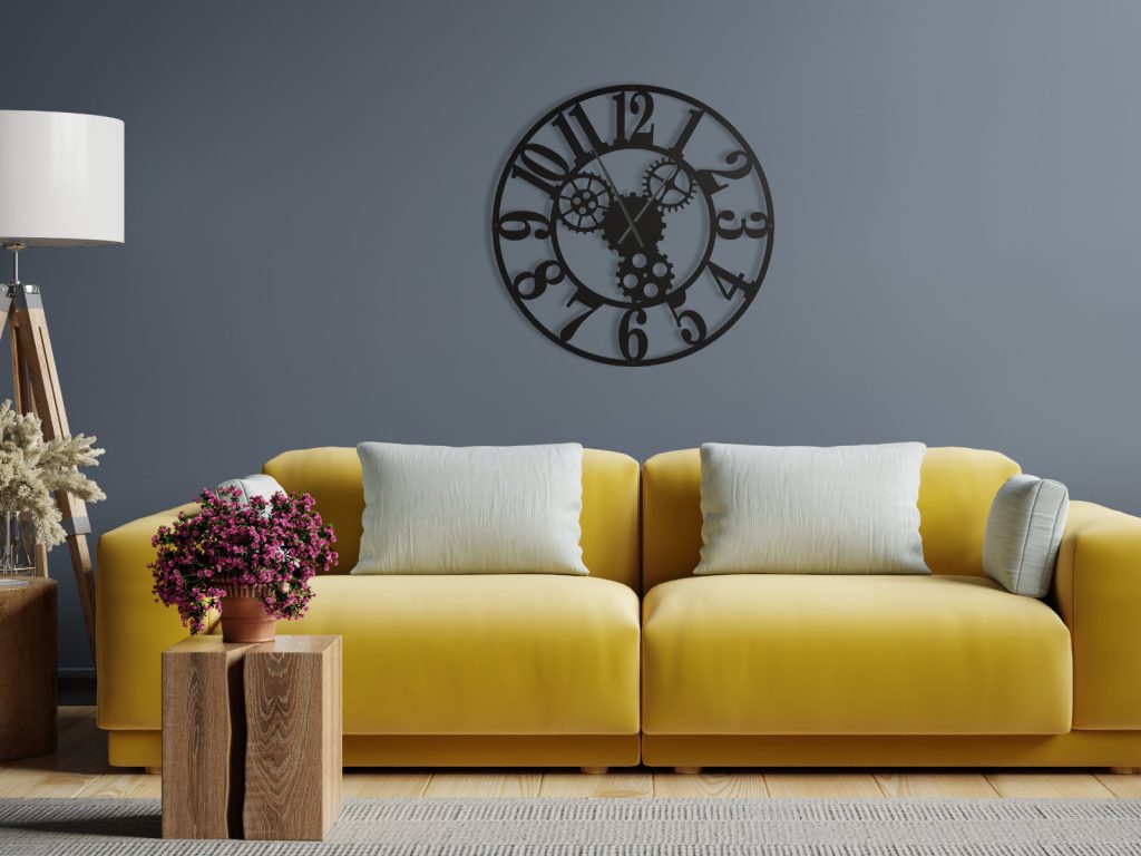 Zegar ścienny metalowy Tryby II 50 cm - obrazek 2