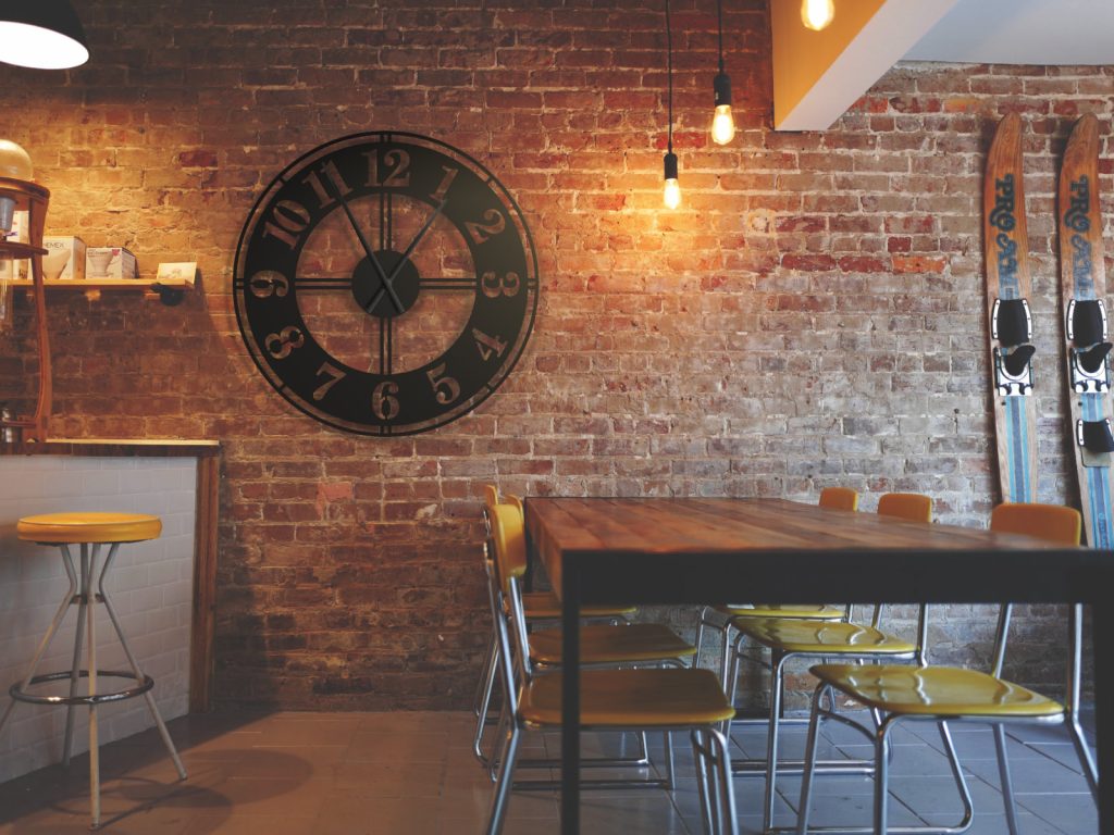 Duży zegar ścienny metalowy Classic II 90 - obrazek 2