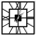 Zegar metalowy ścienny Plaza 40 cm