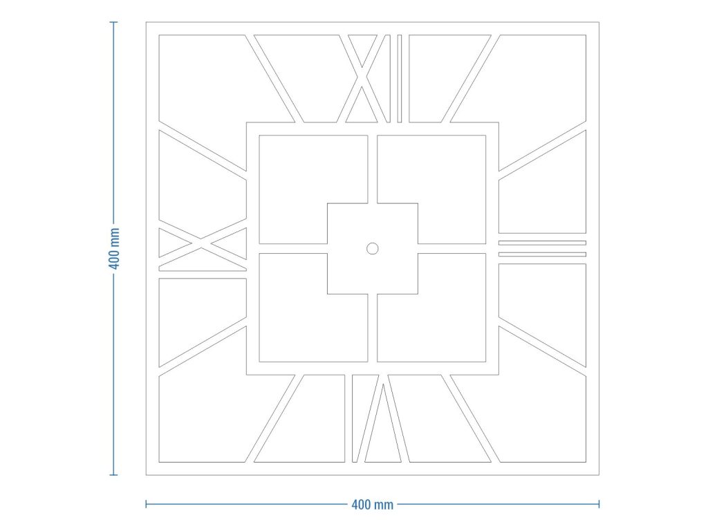 Zegar metalowy ścienny Plaza 40 cm - obrazek 4
