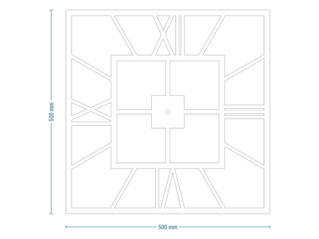 Zegar metalowy ścienny Plaza 50 cm - obrazek 4