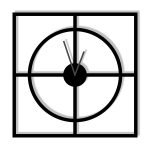 Zegar ścienny Simple 50 cm