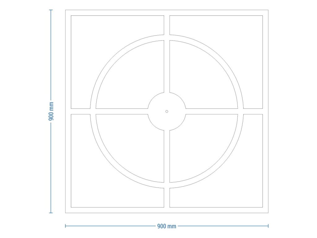 Duży zegar ścienny Simple 90 cm - obrazek 6
